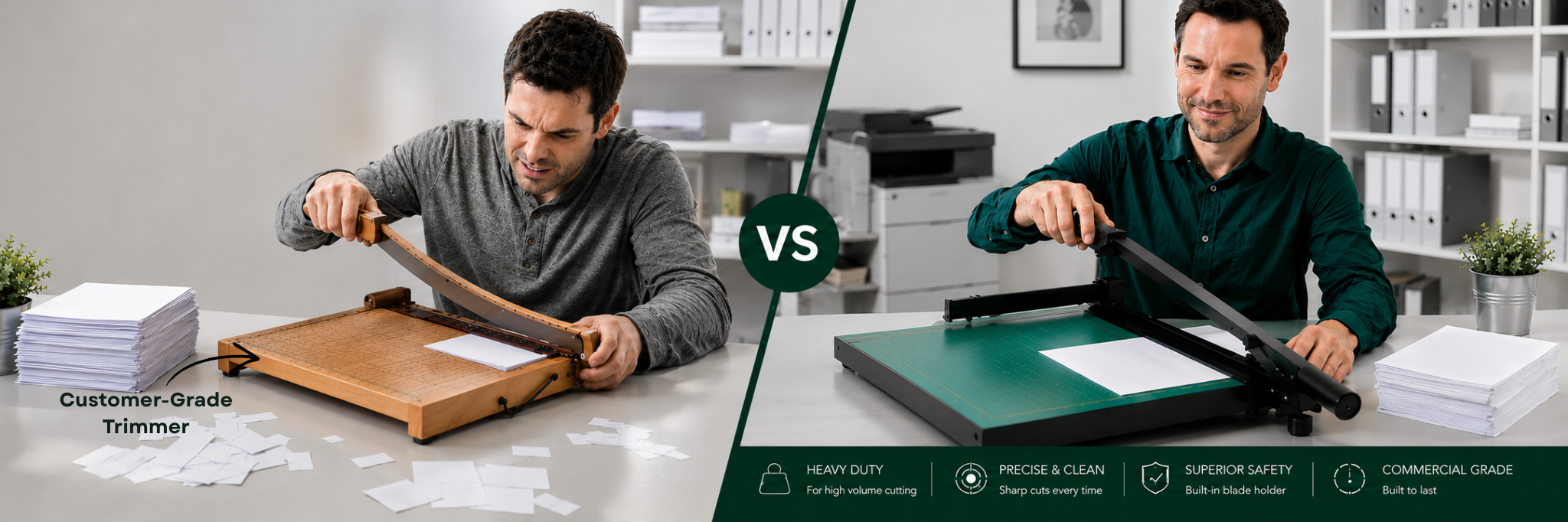 The Real Difference Between a $40 Paper Trimmer and a Professional Martin Yale Trimmer Built for Serious Use