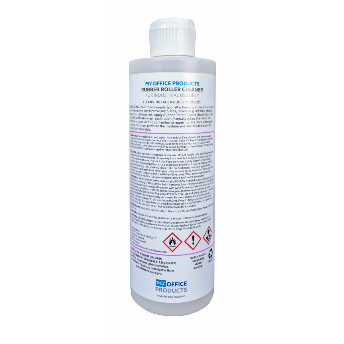 Martin Yale 201 Rubber Roller Cleaner Bottle